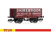 Hornby TT120 TT6042 7 Plank Wagon triple pack - Lowe & Warwick Bernard T Frost Shirebrook - Chester Model Centre