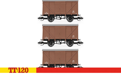 Hornby TT120 TT6044 BR Vent Van Triple Pack B777345-6-7 - Chester Model Centre
