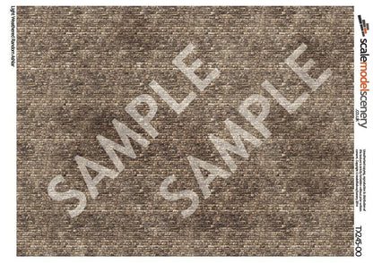 Scale Model Scenery TX245-OO Light Weathered Random Ashlar Brick Texture Paper (Pack of 5) - OO/4mm/1:76 - Chester Model Centre