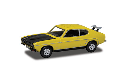 CORGI Vanguards 1:43 Die-Cast Model VA13319 Ford Capri MkI 3.0 GXL - Daytona Yellow (Richard Hammond's The Smallest Cog) - Chester Model Centre