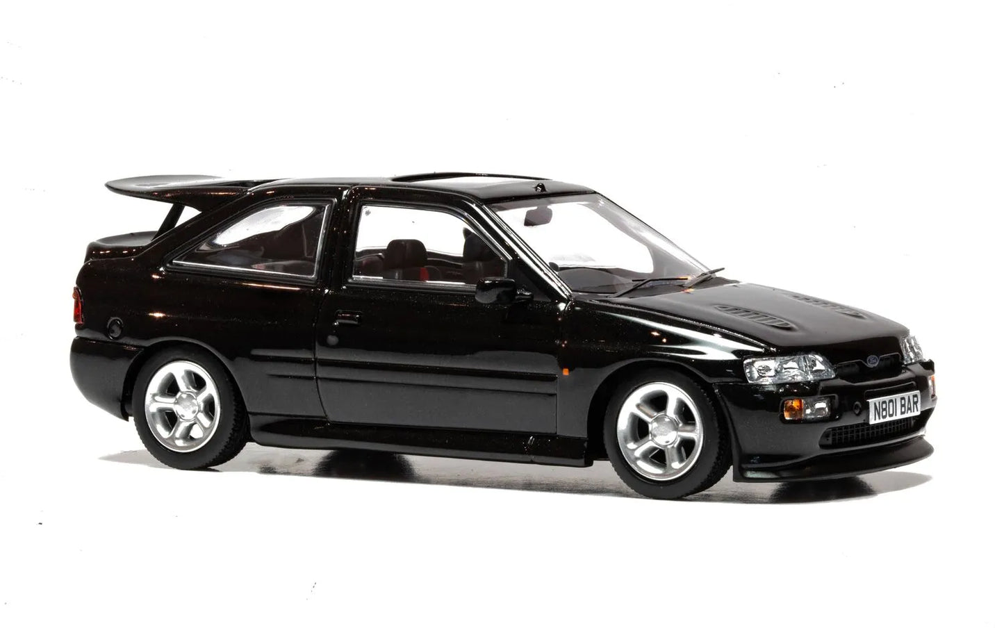 CORGI Vanguards VA14807 1:43 Die-Cast Ford Escort RS Cosworth Luxury Ash Black No. N801 BAR - Chester Model Centre