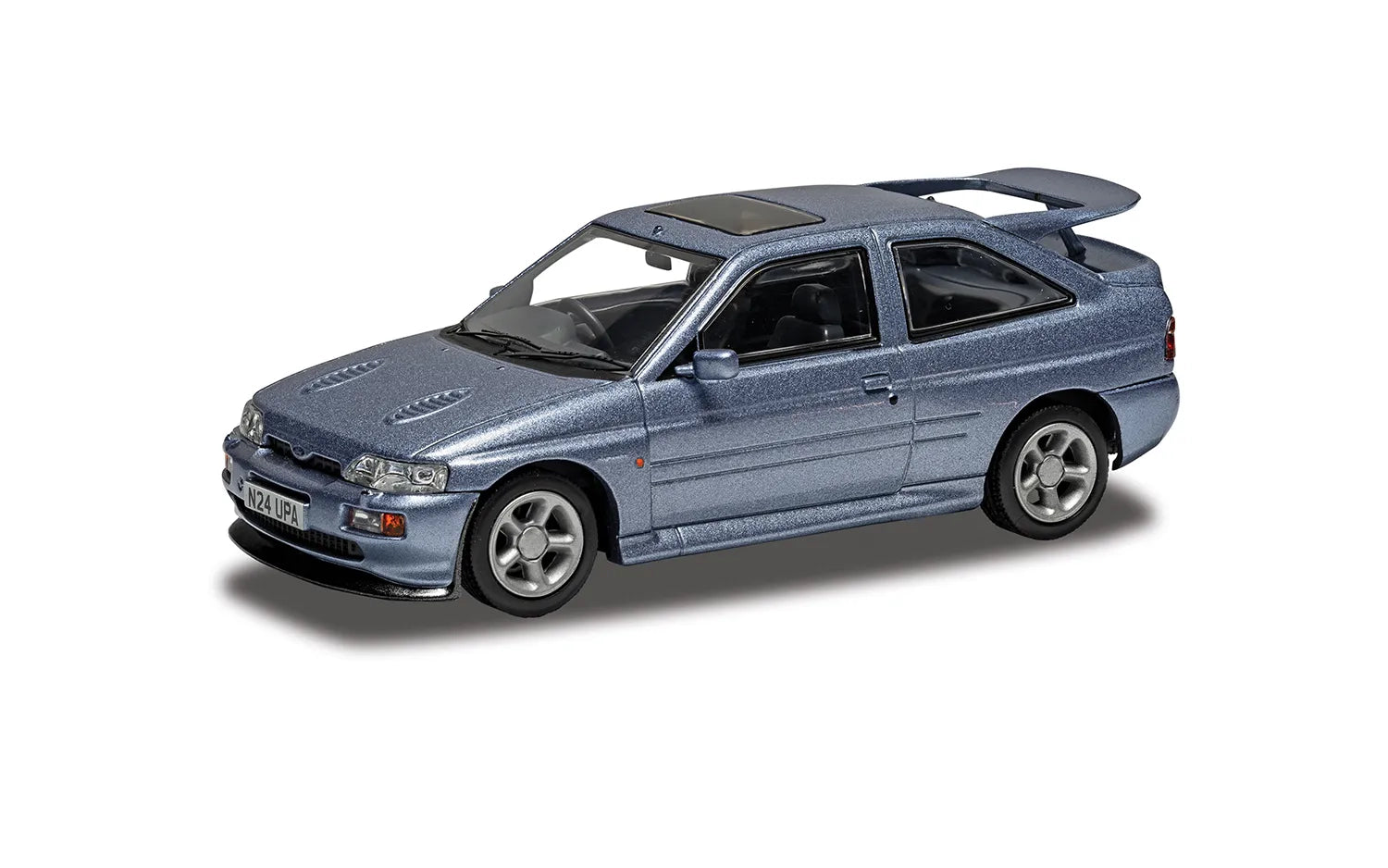 CORGI Vanguards VA14808 Ford Escort RS Cosworth Die-Cast Model Auralis Blue. No. N24 UPA - Chester Model Centre