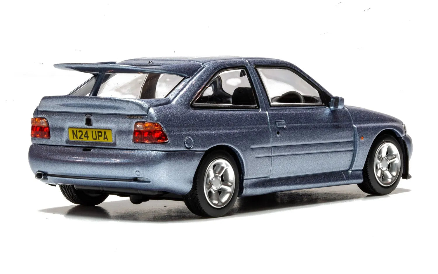 CORGI Vanguards VA14808 Ford Escort RS Cosworth Die-Cast Model Auralis Blue. No. N24 UPA - Chester Model Centre