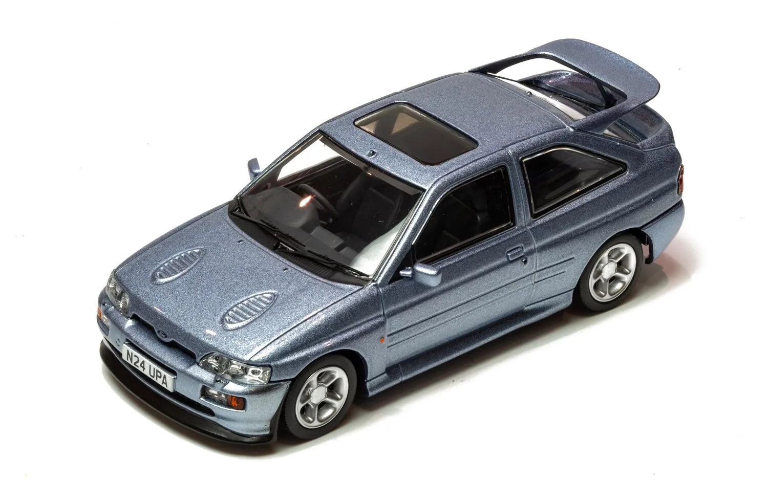 CORGI Vanguards VA14808 Ford Escort RS Cosworth Die-Cast Model Auralis Blue. No. N24 UPA - Chester Model Centre