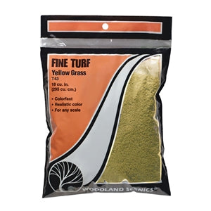 Woodland Scenics Yellow Grass Fine Turf Bag WT43 - Chester Model Centre
