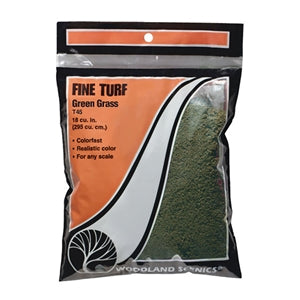 Woodland Scenics Green Grass Fine Turf Bag WT45 - Chester Model Centre