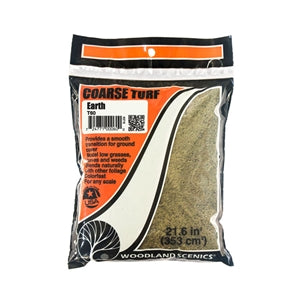 Woodland Scenics Earth Coarse Turf Bag WT60 - Chester Model Centre