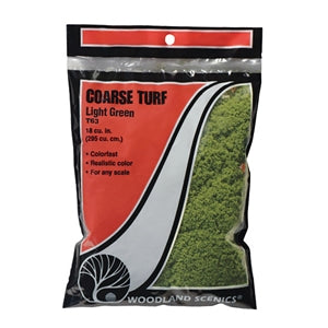 Woodland Scenics Light Green Coarse Turf Bag WT63 - Chester Model Centre