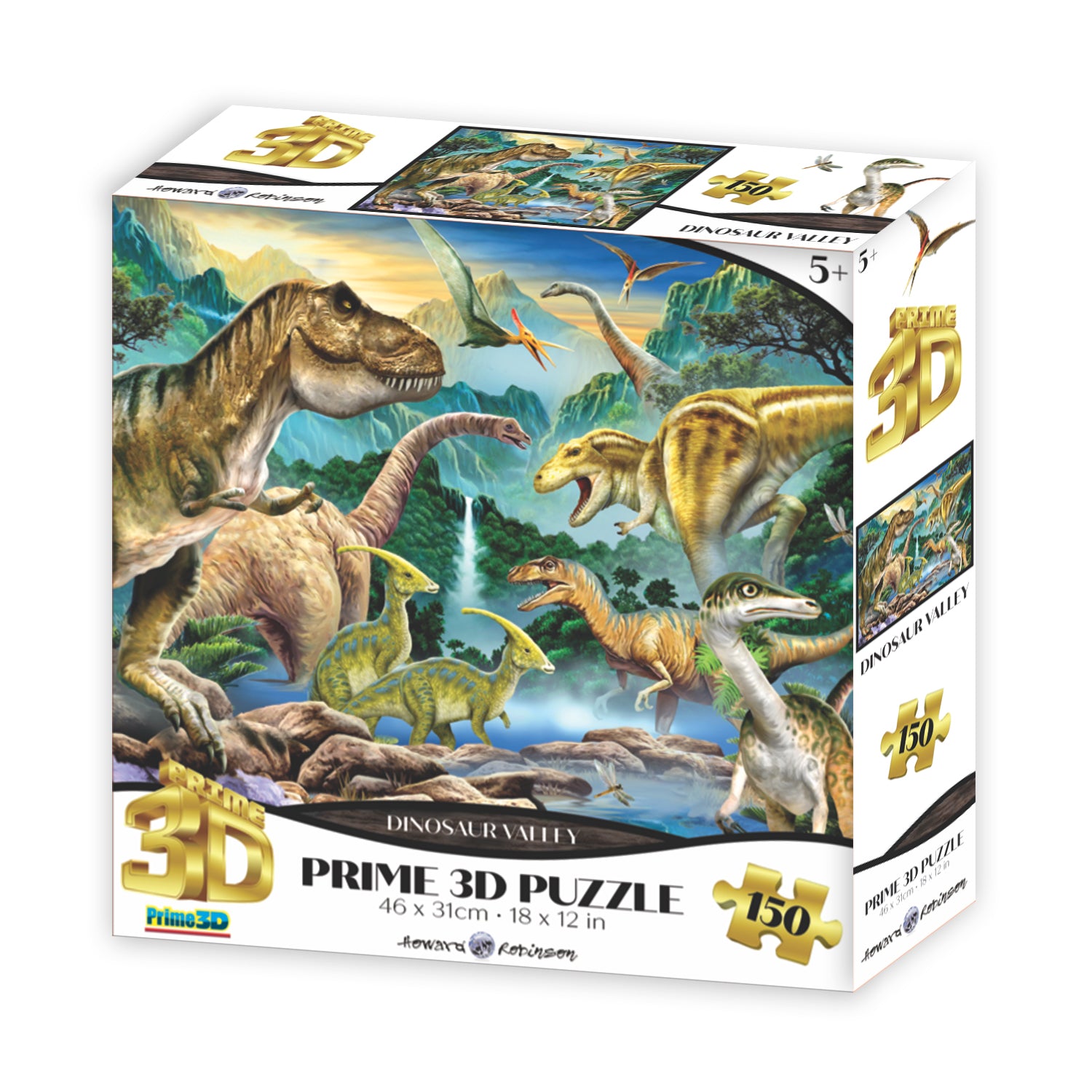 Dinosaur Valley 150 piece 3D Jigsaw Puzzle - Chester Model Centre