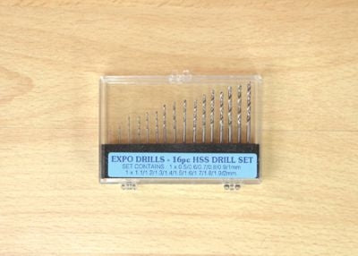16PC HSS DRILL SET 0.5 - 2.0MM - Chester Model Centre