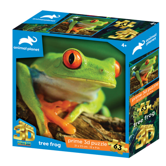 Animal Planet Tree Frog 63 piece 3D Jigsaw Puzzle - Chester Model Centre