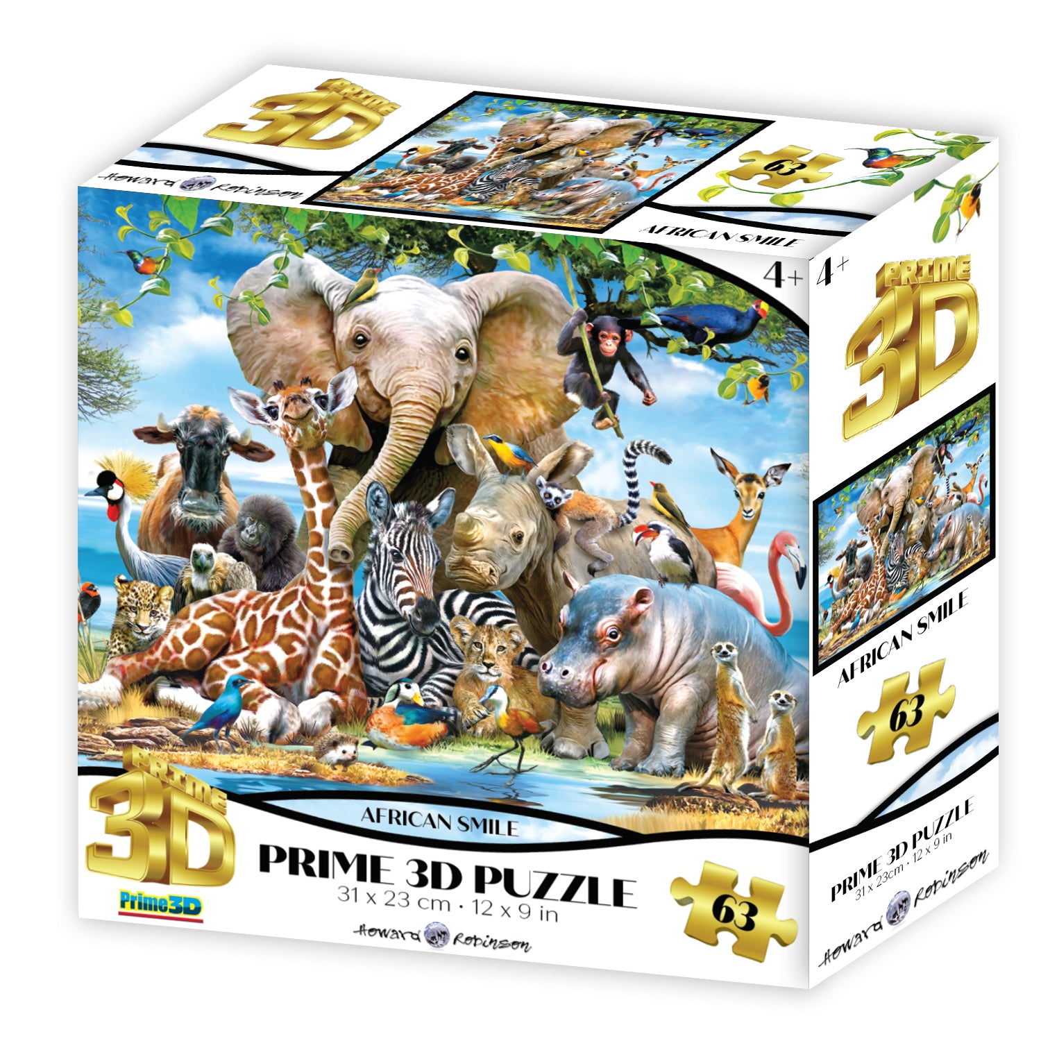 African Smile 63 piece 3D Jigsaw Puzzle - Chester Model Centre