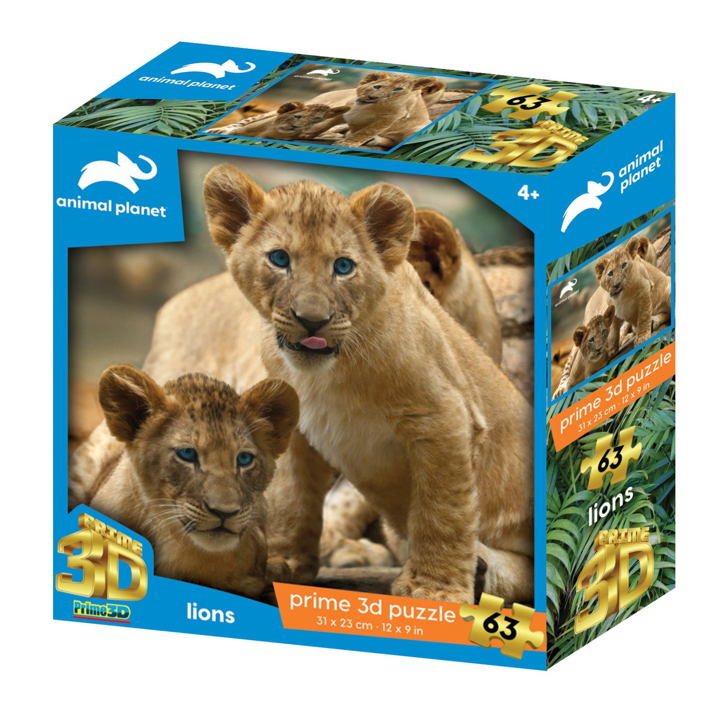 Animal Planet African Lions 63 piece 3D Jigsaw Puzzle - Chester Model Centre