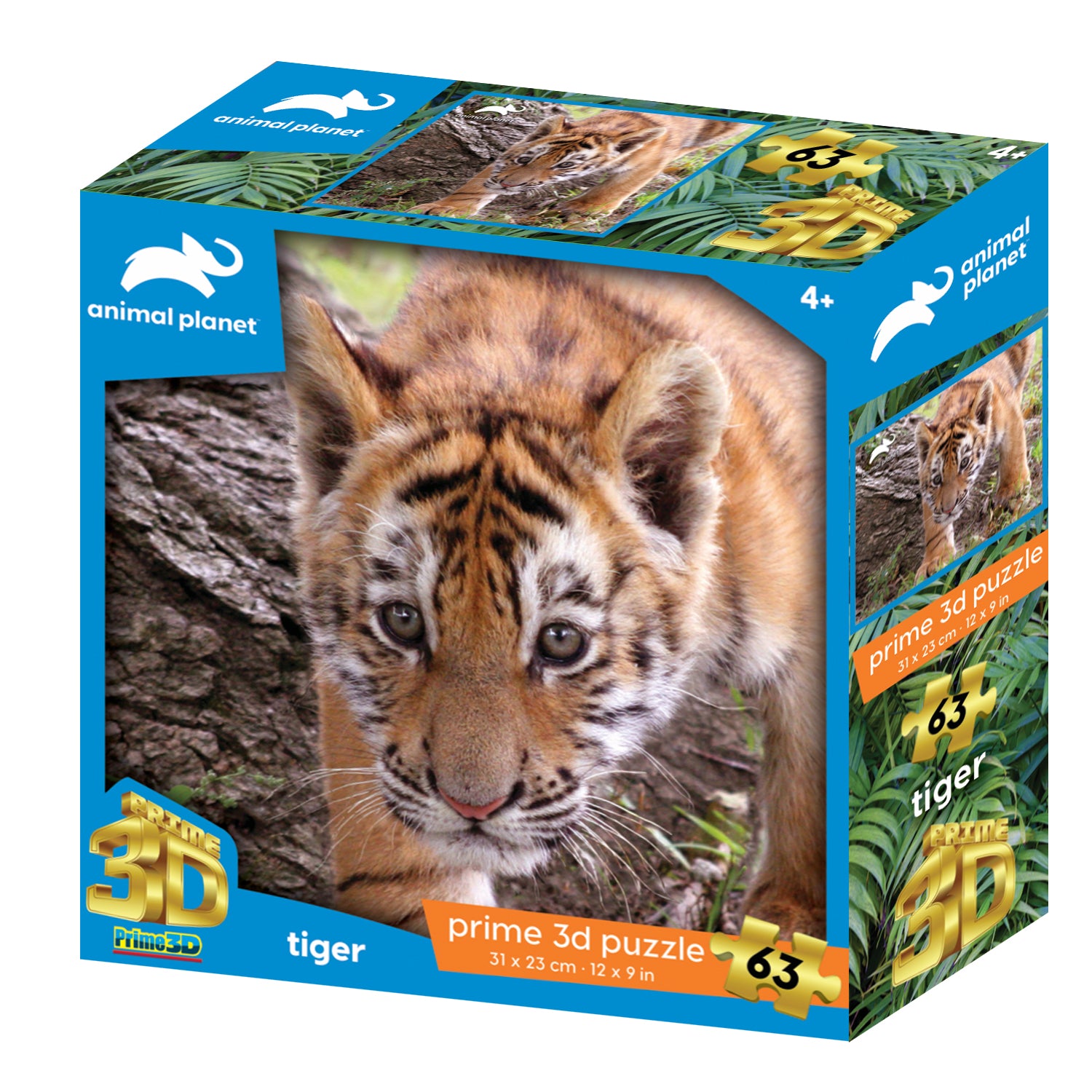 Animal Planet Tiger 63 piece 3D Jigsaw Puzzle - Chester Model Centre
