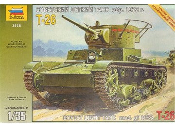Soviet Light Tank Mod 1933 T-26 - Chester Model Centre