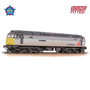 Bachmann 35-430SF Sound Fitted Class 47/3 47376 'Freightliner 1995' Freightliner Grey - Weathered - Chester Model Centre