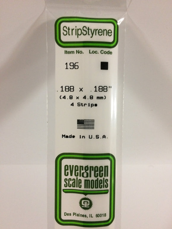 4.8 x 4.8mm Strips - Chester Model Centre