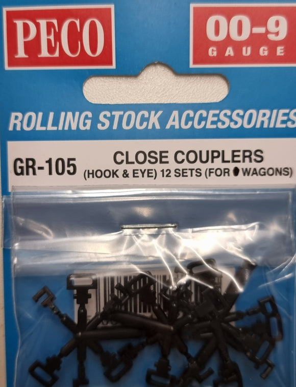 Peco GR-105 OO-9 Close Couplers - Chester Model Centre