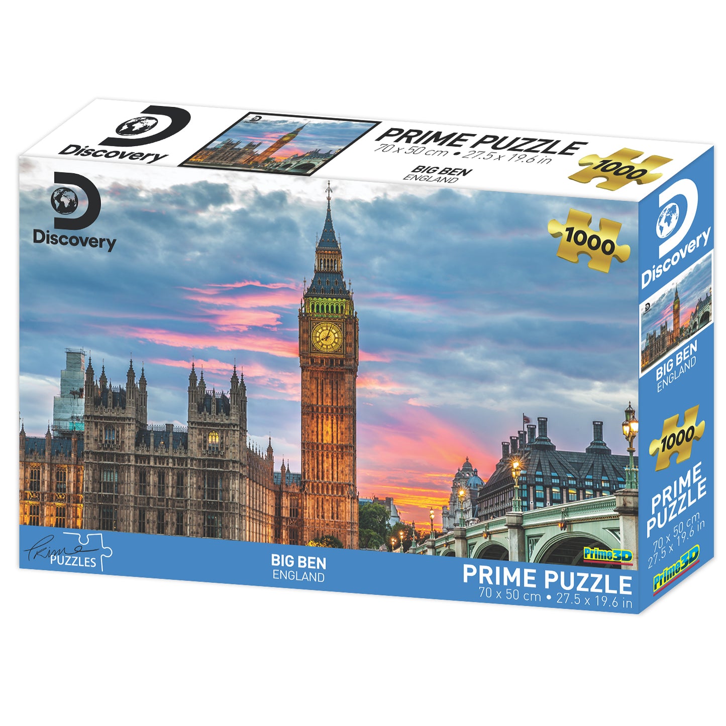 Discovery Big Ben 1000 piece 3D Jigsaw Puzzle - Chester Model Centre