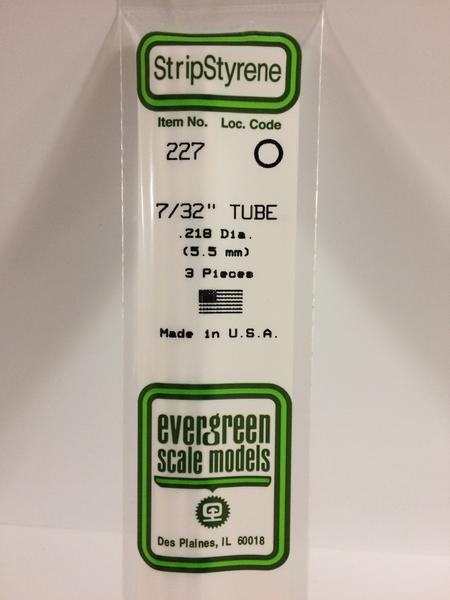 Evergreen 227 - 5.5mm Tube - Chester Model Centre