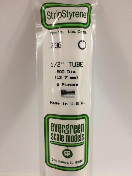 Evergreen 236 - 12.7mm Tube - Chester Model Centre