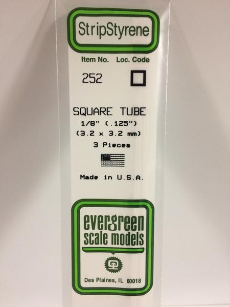 Evergreen 252 - 3.2 x 3.2 mm Square Round - Chester Model Centre