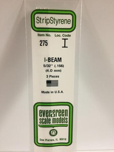 Evergreen 275 - 4mm I-Beam - Chester Model Centre