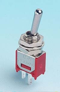 PACK OF 5 SUB MINIATURE SWITCHES SPST - Chester Model Centre