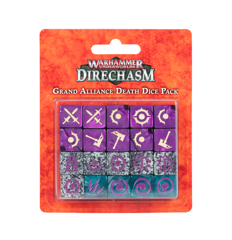 Warhammer Underworlds Direchasm Grand Alliance Death Dice Pack - Chester Model Centre