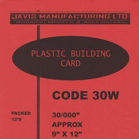 30/000 White Plasticard - Chester Model Centre