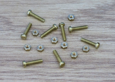 8x 10BA C/HEAD BRASS NUT/BOLTS - Chester Model Centre