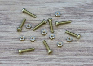 8x 12BA C/SUNK BRASS NUT/BOLTS - Chester Model Centre