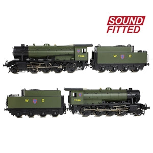 Bachmann 32-255BSF WD Austerity 77196 WD Khaki Green - DCC Sound - Chester Model Centre
