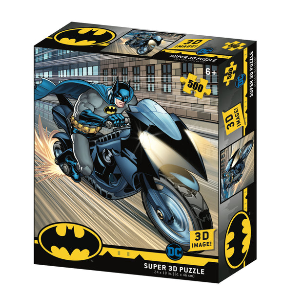 Batman Bat Cycle 500 piece 3D Jigsaw Puzzle - Chester Model Centre