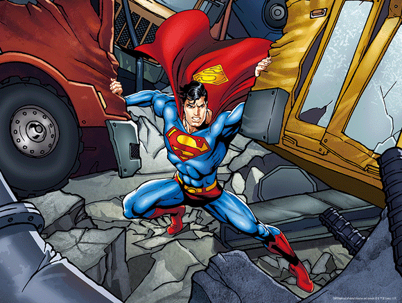 Superman Strength 500 piece 3D Jigsaw Puzzle - Chester Model Centre