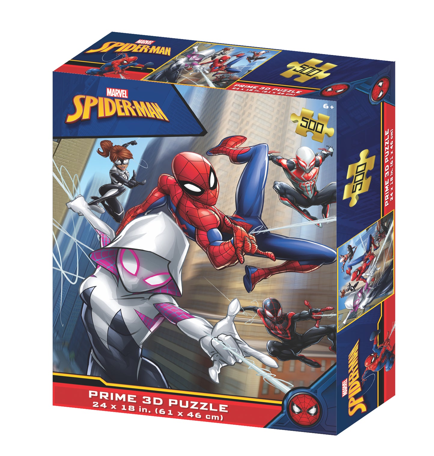 Marvel Spiderman and Ghost 3D 500 piece Jigsaw Puzzle - Chester Model Centre