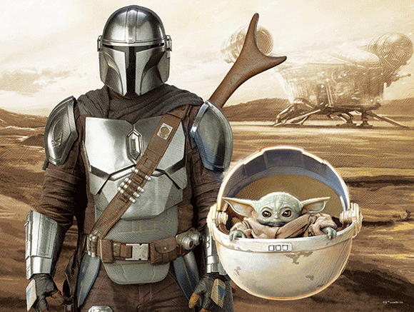 Star Wars The Mandalorian & Grogu 3D 500 piece Jigsaw Puzzle - Chester Model Centre