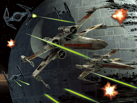 Star Wars Darth Xwing Fighter  3D 500 piece Jigsaw Puzzle - Chester Model Centre