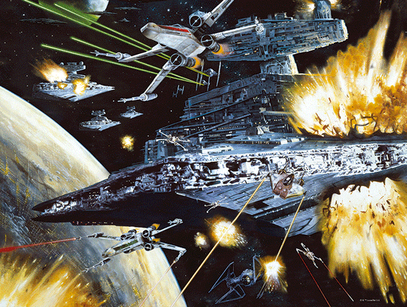 Star Wars Battle 3D 500 piece Jigsaw Puzzle - Chester Model Centre