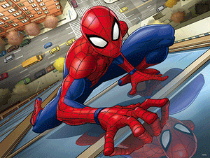 Marvel Spiderman Climb 500 piece 3D Jigsaw Puzzle - Chester Model Centre