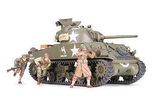 M4A3 Sherman w/75mm Gun & 3 figs. - Chester Model Centre