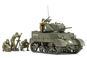 35313 M5A1 with 4 Figures - Chester Model Centre