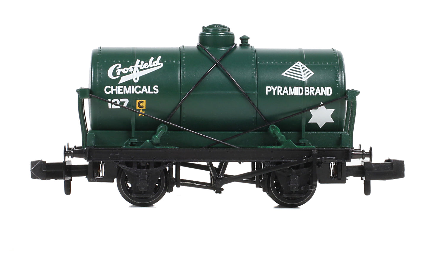 Graham Farish N Gauge 373-659 14T Tank Wagon 'Crossfield Chemicals' Green - Chester Model Centre
