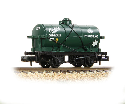 Graham Farish N Gauge 373-659 14T Tank Wagon 'Crossfield Chemicals' Green - Chester Model Centre