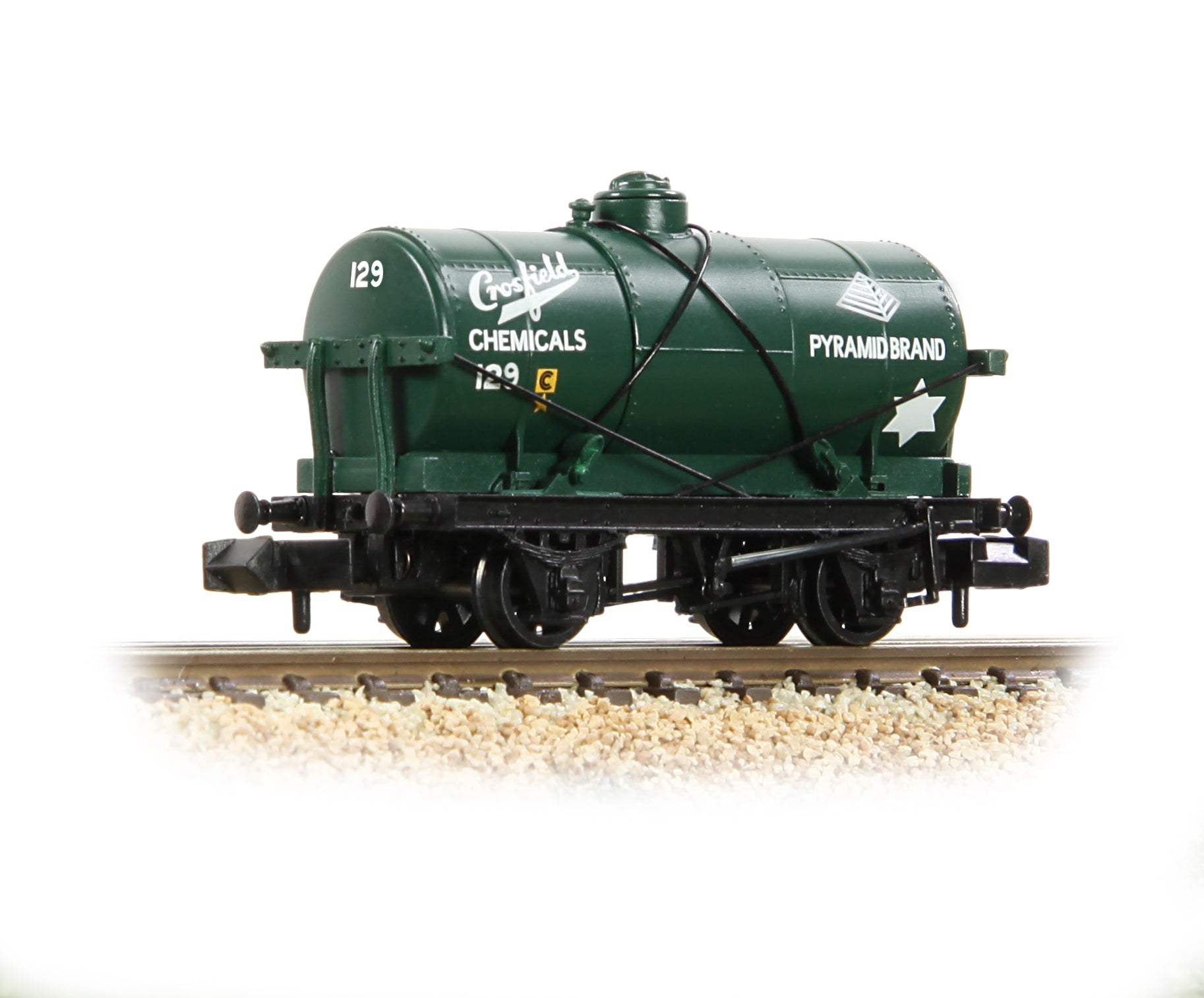 Graham Farish N Gauge 373-659A 14T Tank Wagon 'Crossfield Chemicals' Green - Chester Model Centre