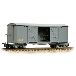 Bachmann OO9 393-025A Bogie Covered Ambulance Van WD Grey - Chester Model Centre
