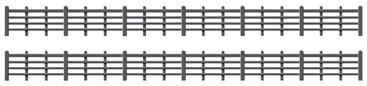 Lineside Fencing Black (4 bar) - Chester Model Centre