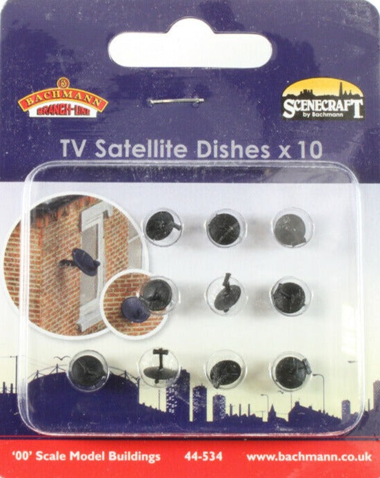Bachmann 44-534 Satellite Dishes (x10) - Chester Model Centre
