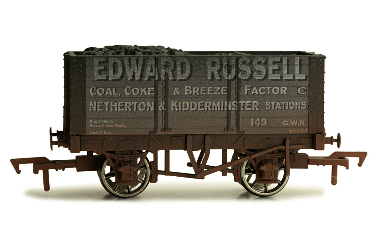 Dapol OO GAUGE 7 PLANK WAGON EDWARD RUSSELL 143 9' WHEELBASE WEATHERED - Chester Model Centre