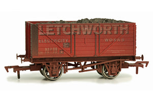 Dapol OO GAUGE 8 PLANK WAGON LETCHWORTH ELECT. WEATHERED - Chester Model Centre
